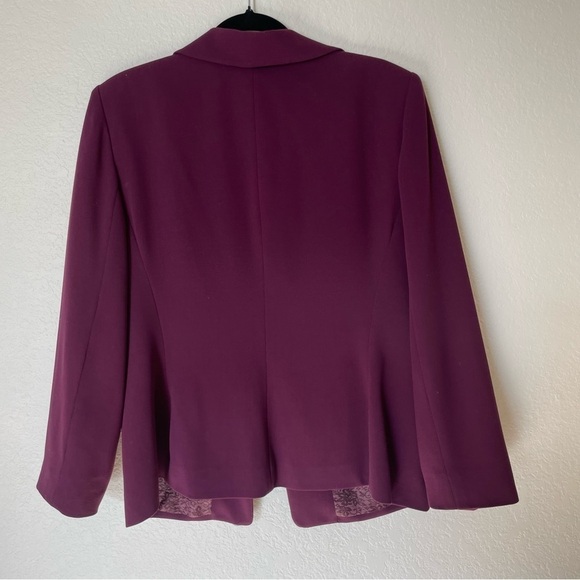 Judith Hart Collection woman suit blazer size 14 Elegant plum career wear chic - Picture 9 of 10